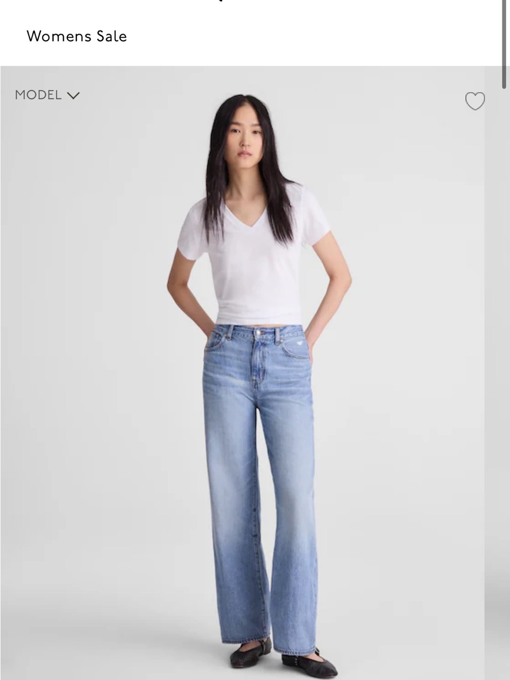The Perfect Vintage Wide-Leg Jean in Airy Denim